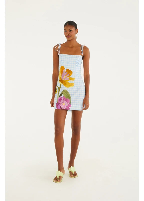 Vestido Curto Estampado Floralice