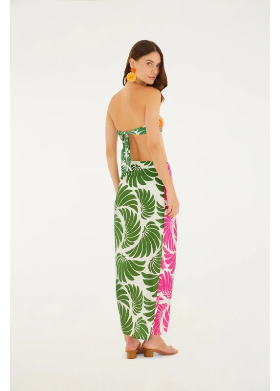 Saia Pareô Estampada Voo De Banana