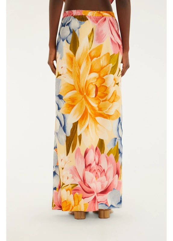 Saia Estampada Floral Rebeca