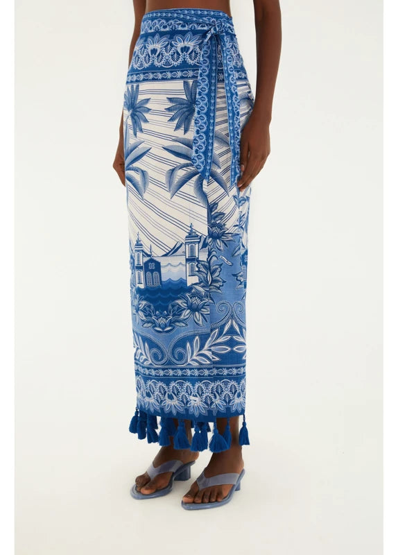 Saia Estampada Afeto Tropical
