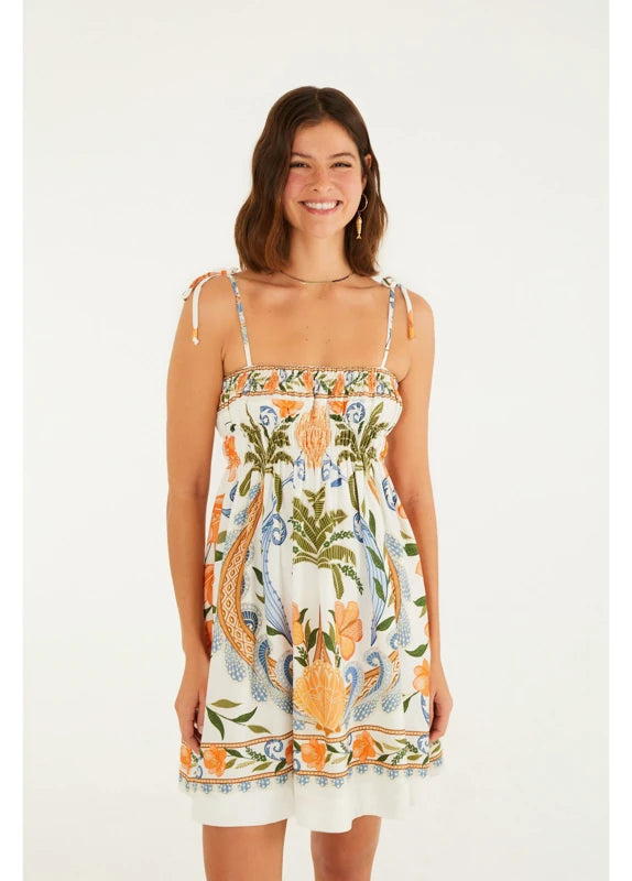 Vestido Curto Estampado Tina
