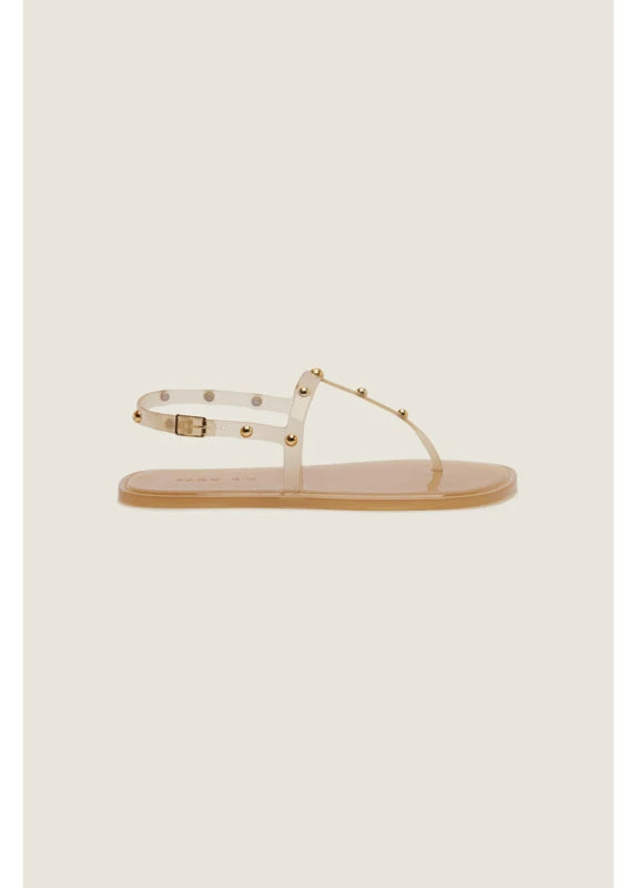 Sandália Jelly Slim Com Tachas