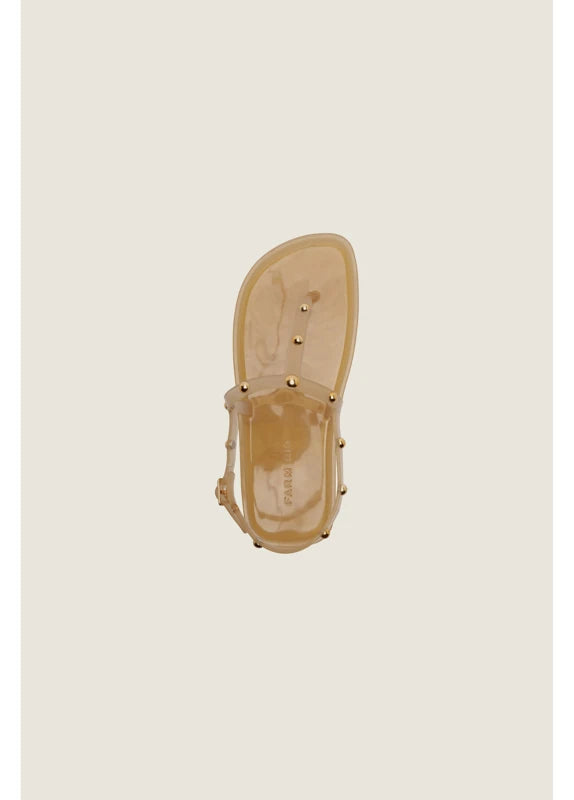 Sandália Jelly Slim Com Tachas