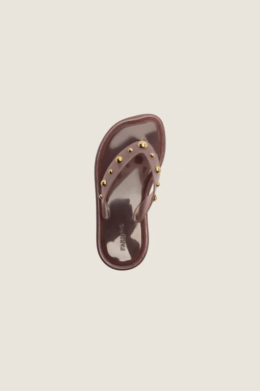 Sandália Flip Flop Jelly Tachas