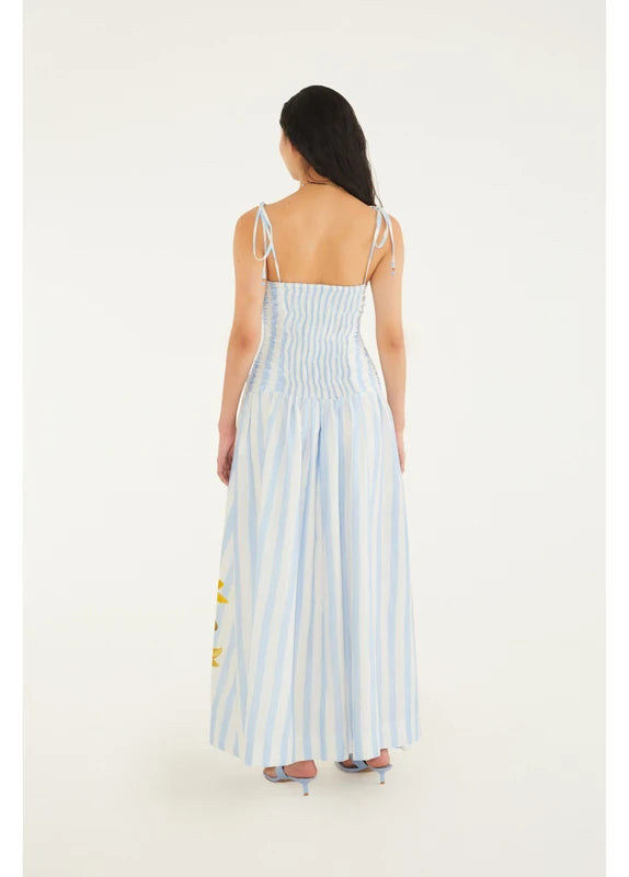 Vestido Longo Estampado Jardim Floralice