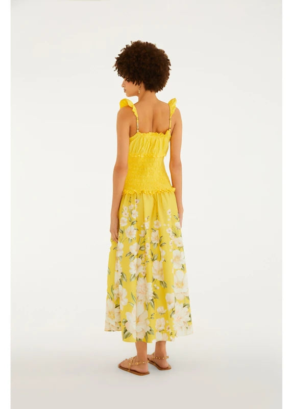 Vestido Cropped Estampado Gabrielle
