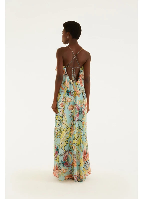 Vestido Longo Estampado Floral Ligia